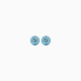 8 mm Birthstone Sparkle Ball Stud Earrings