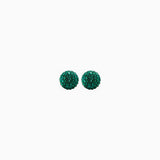 8 mm Birthstone Sparkle Ball Stud Earrings