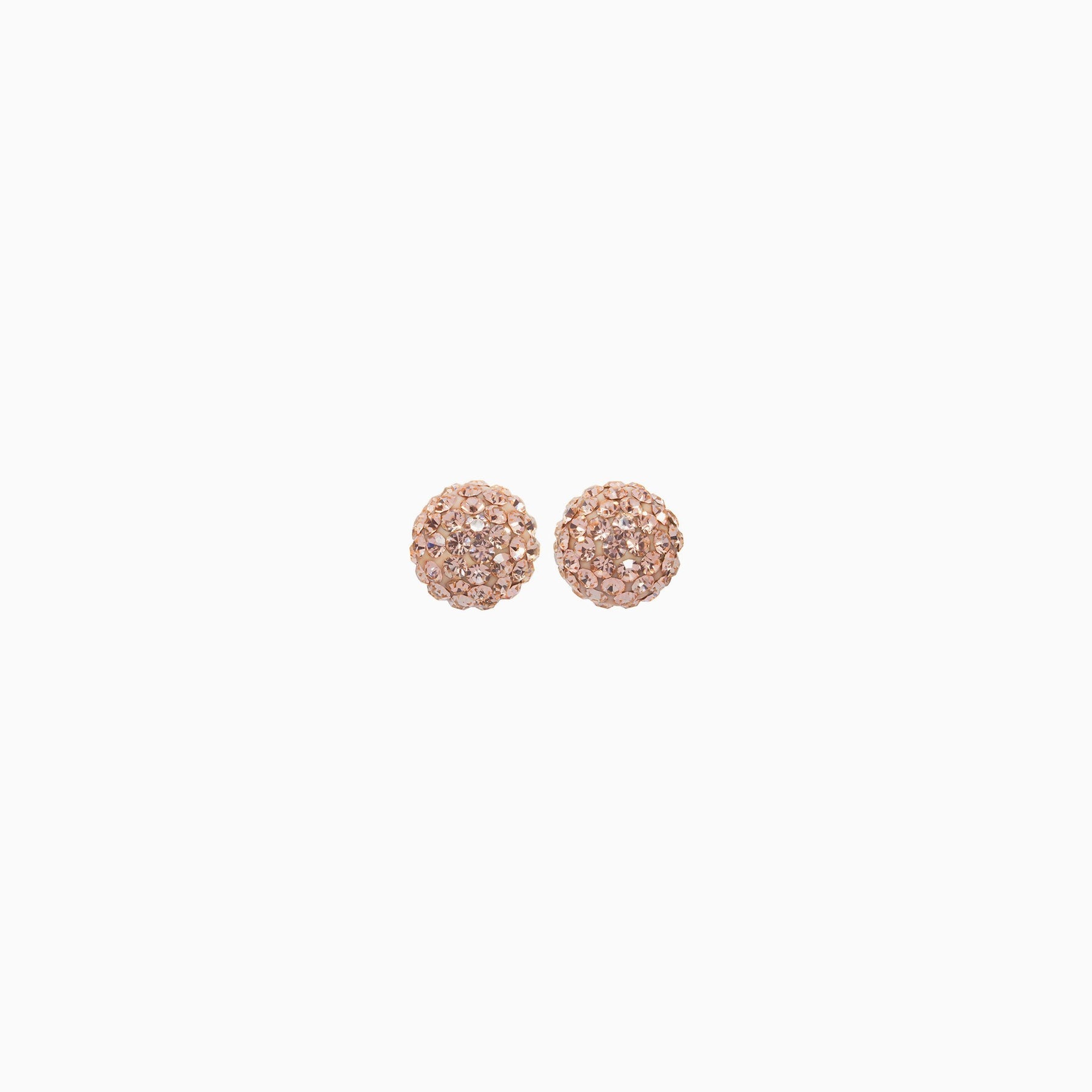 8 mm Sparkle Ball Stud Earrings