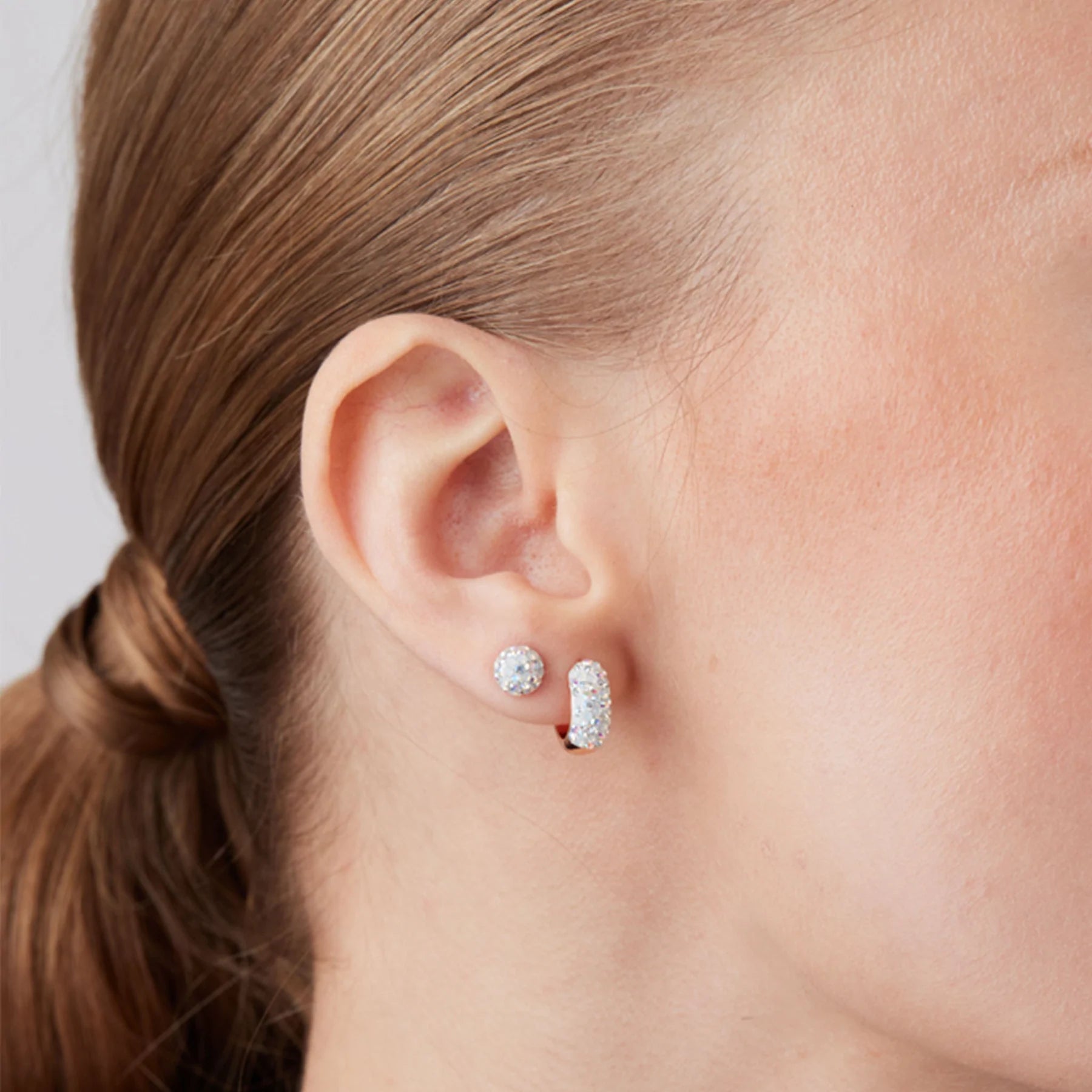 Snowflake Sparkle Ball Earring