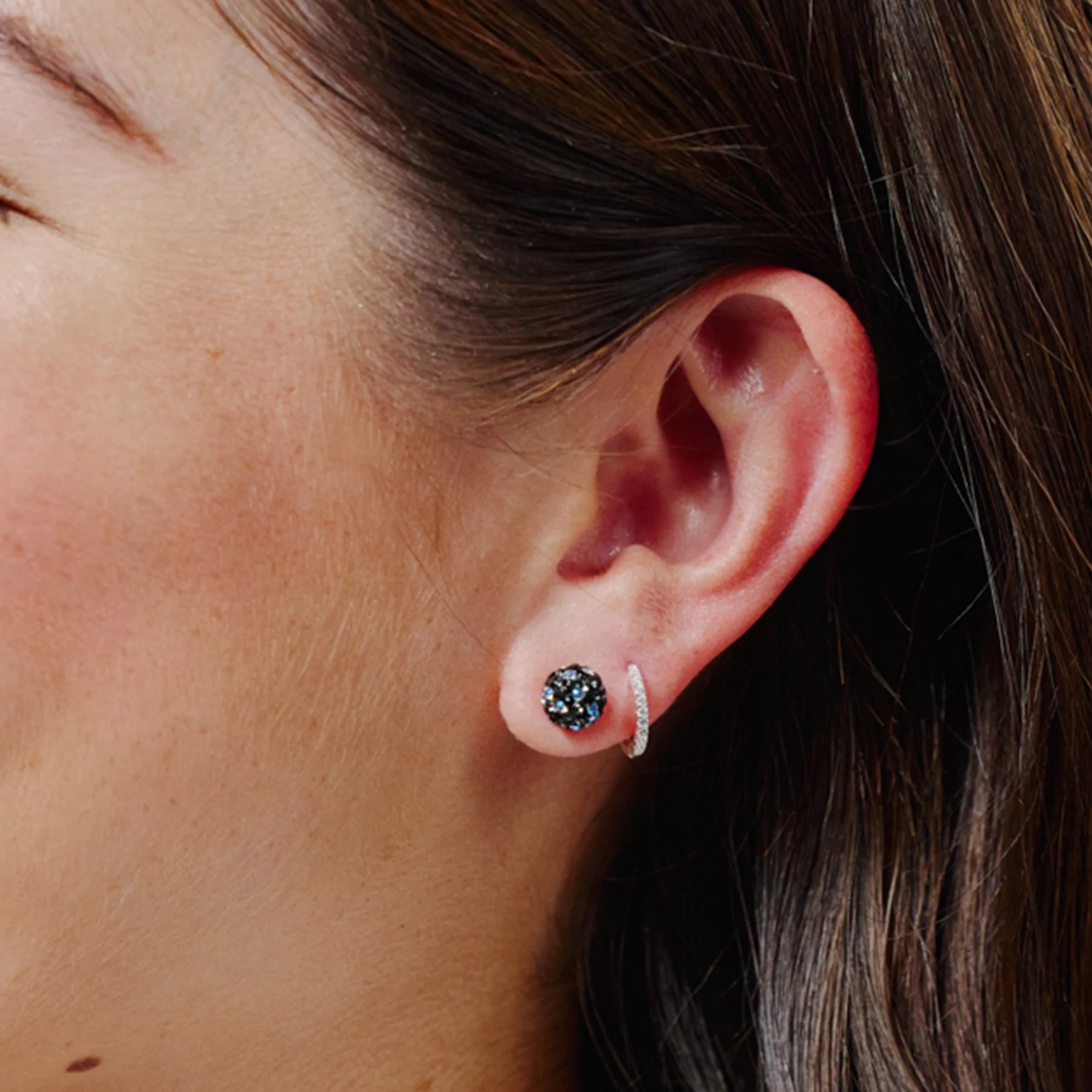 Starlight Sparkle Ball Stud Earrings