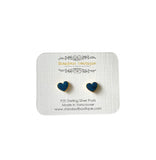 Enamel Heart Stud