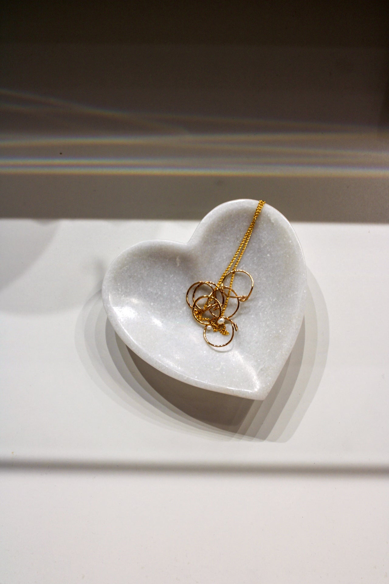 Marble Heart Dish Small