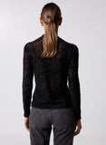 Burn Velvet Sheer Top