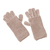 Rib Cable Knit Gloves