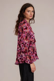 Floral Pleated Blouse