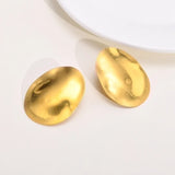 Oval Disc Studs