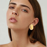 Oval Disc Studs