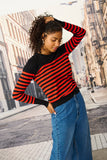 Lizza Striped Pullover