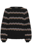 Wavy Knit Pullover