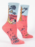 Don't Care Crew Socks