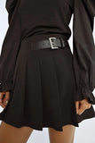 High Waist Pleated Skirt