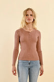 Fine Ribbed Knit Top