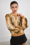 Geometric Print Sweater