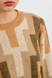 Geometric Print Sweater