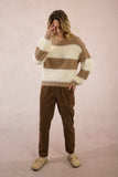 Two Tone Fuzzy Sweater