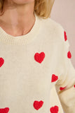 Textured Heart Sweater