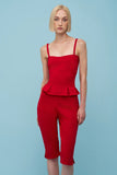 Alba Red Hot Capri Pant