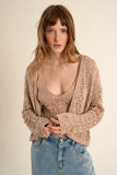 Open Work Knit Cardigan