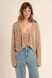 Open Work Knit Cardigan