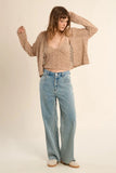 Open Work Knit Cardigan