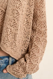 Open Work Knit Cardigan