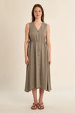 Drawstring Shirt Dress