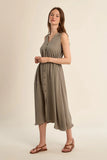 Drawstring Shirt Dress