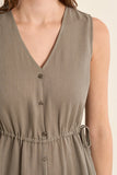 Drawstring Shirt Dress