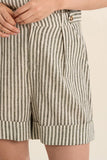 Cotton Stripe Shorts