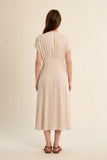 V Neck Midi Dress