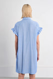 Smocked Shirt Dress