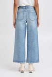 Mid Blue Cropped Denim