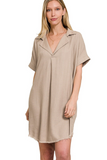 Linen Blend Dress