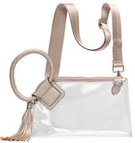 Cuff Handle Clear Clutch