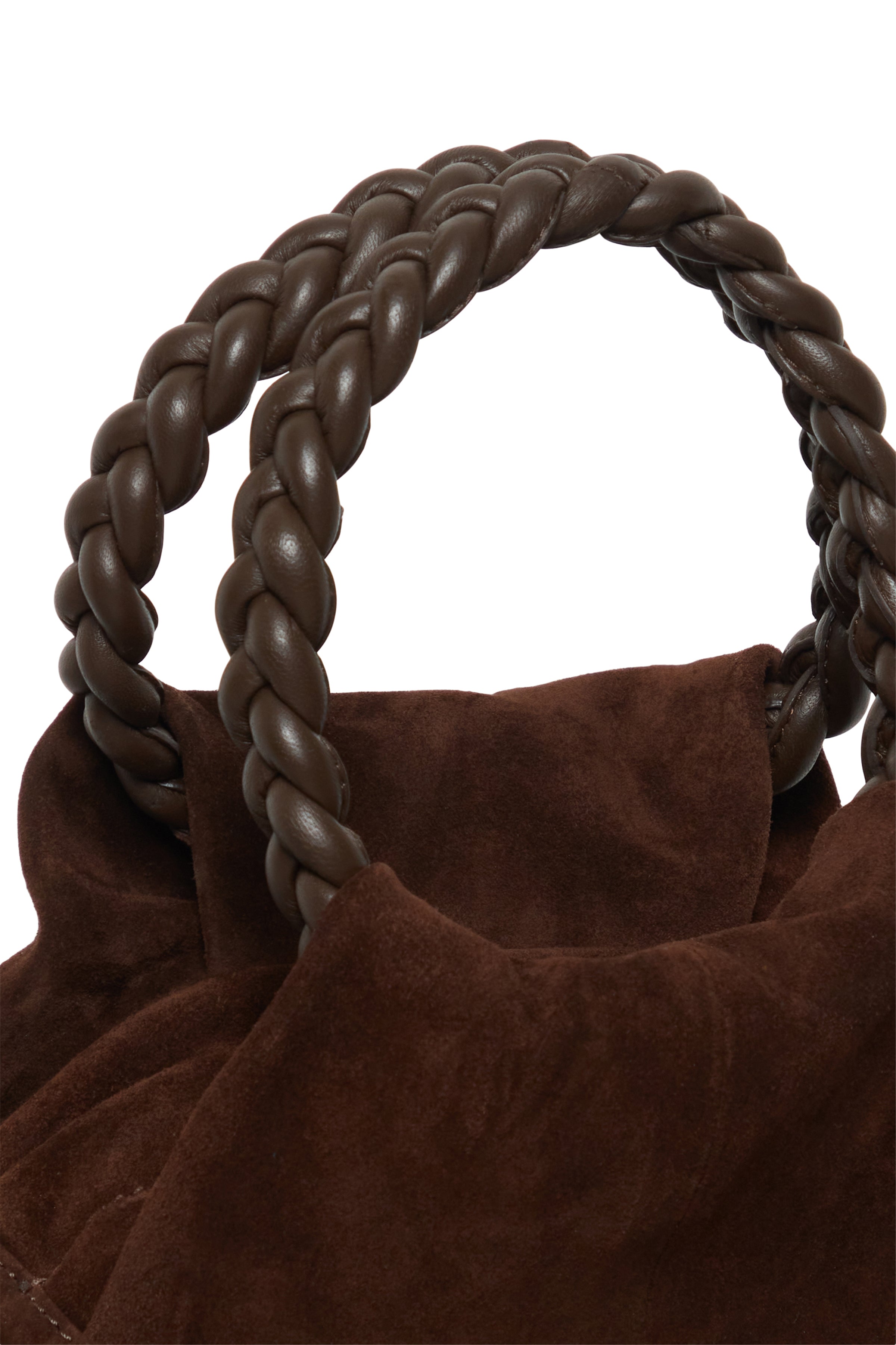 Braided Handle Leather Bag