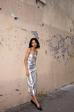 Silver Metallic Dress