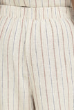 Wide Leg Stripe Linen Pant