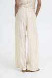 Wide Leg Stripe Linen Pant