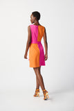 Scuba Crepe Color Block Dress