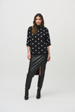 Mock Neck Polka Dot Sweater