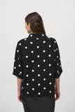 Mock Neck Polka Dot Sweater