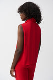Bow Collar Sleeveless Top