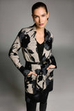Jacquard Knit Long Cardigan