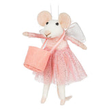 Fairy With Tote Mouse Ornament