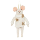 Starry Sweater Mouse Ornament