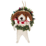 Wreath Dog Ornament