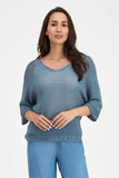 Marine Loose Knit Top