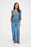 Marine Loose Knit Top