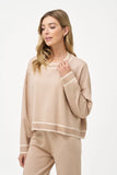 Shimmer Crew Neck Top